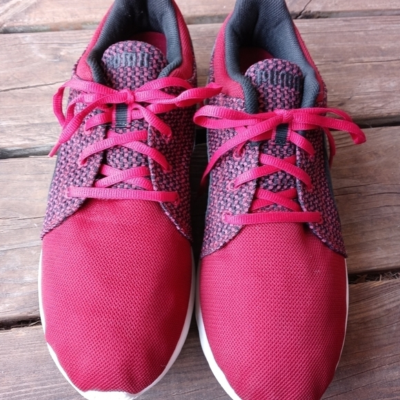 PUMA 188150-04 CARSON RUNNER MAROON BURGUNDY GARNET RED SHOES SIZE men's 12. 164 - Picture 3 of 11